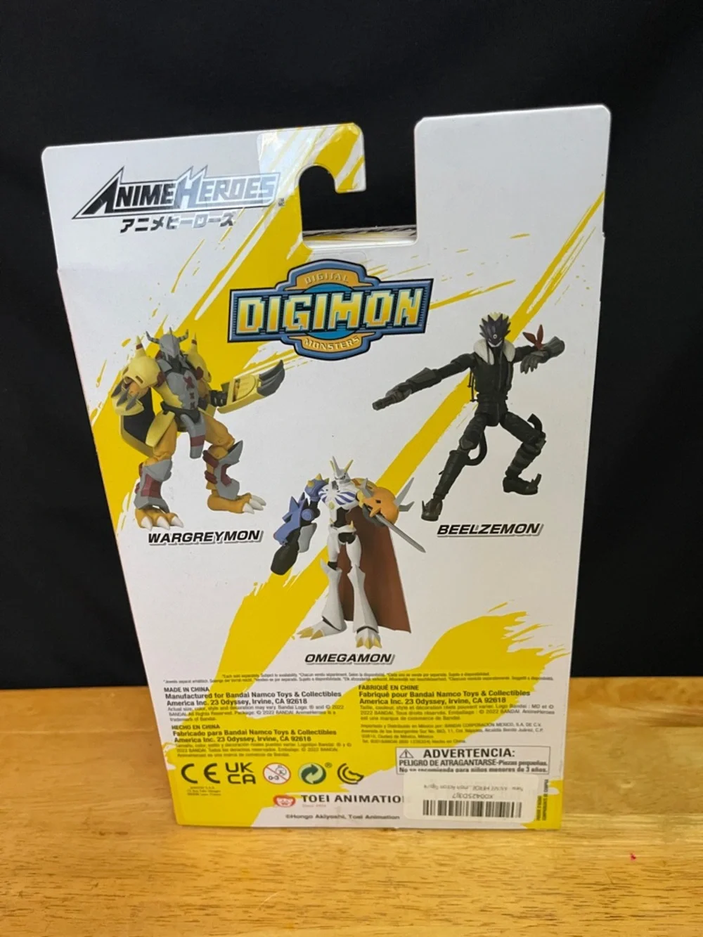 Digimon Anime Heroes Wargreymon & Beelzemon Set - Yellow, Black